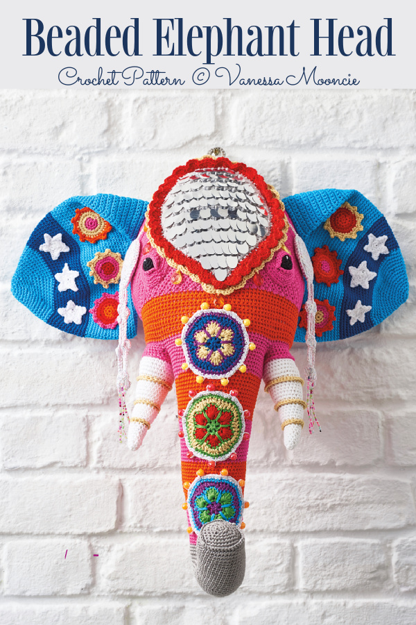 Beaded Elephant Head Crochet Pattern
