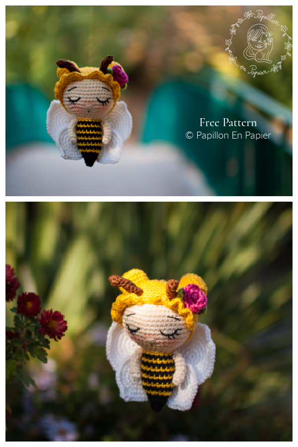 Amigurumi Little Honey Bee Free Crochet Patterns