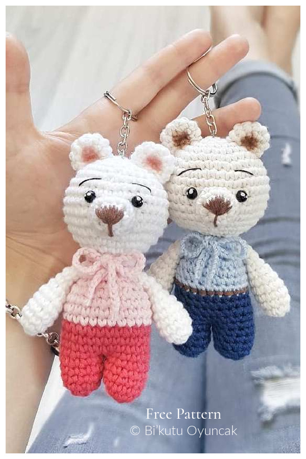 Amigurumi Little Bears Charm Free Crochet Patterns