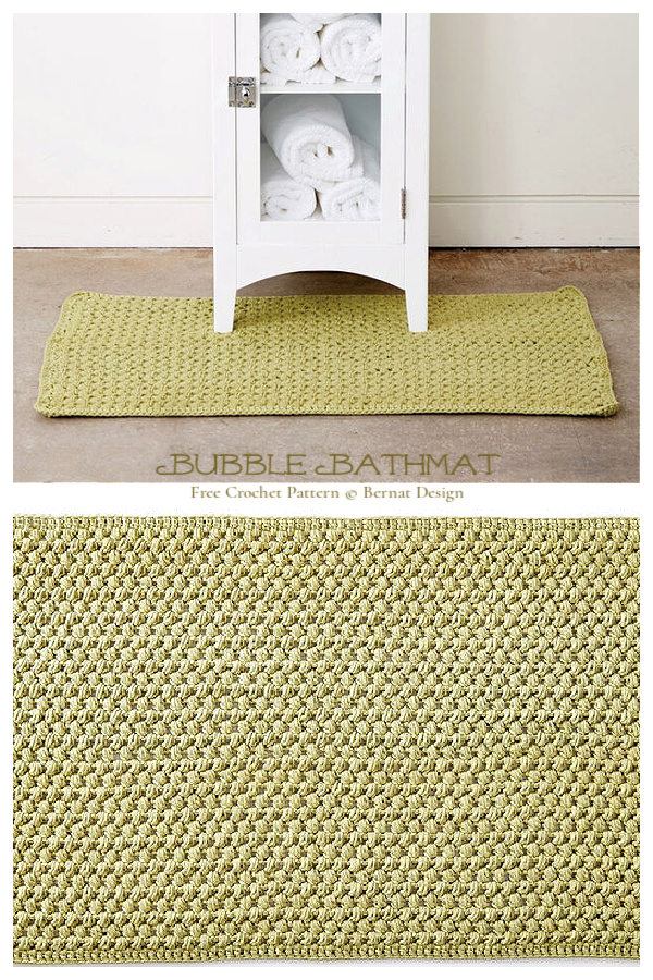 Bubble Bathmat Free Crochet Patterns