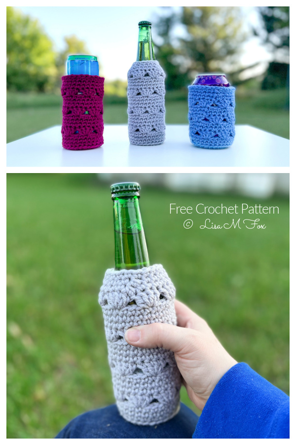 Sweet Stripes Can and Bottle Cozy Free Crochet Patterns