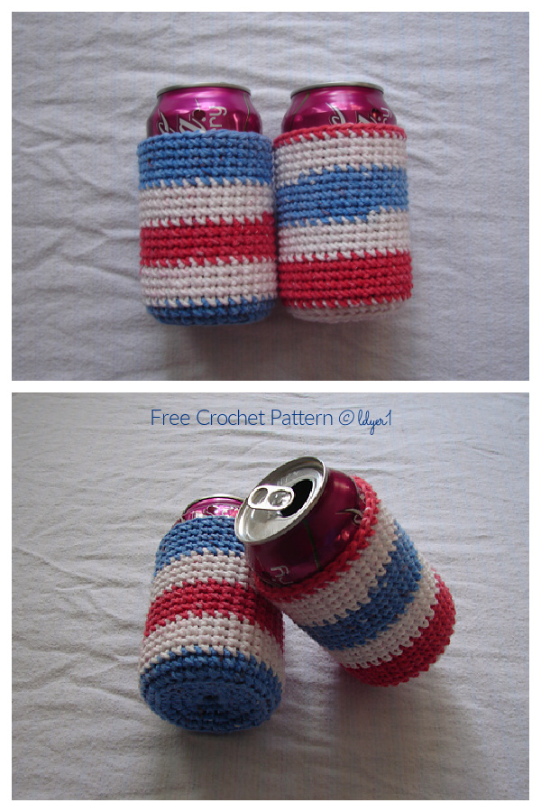 Beverage Can Holder Free Crochet Patterns