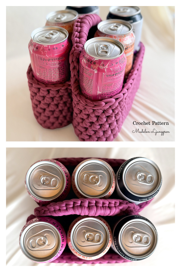 Beverage Beer Can Bottle Carrier Crochet Patterns