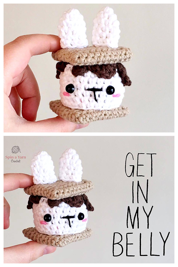 Crochet S'mores Bunny Amigurumi Free Patterns