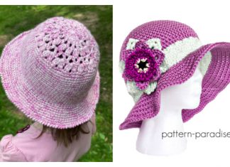 Flower Sun Hat Free Crochet Patterns Flower Sun Hat Free Crochet Patterns