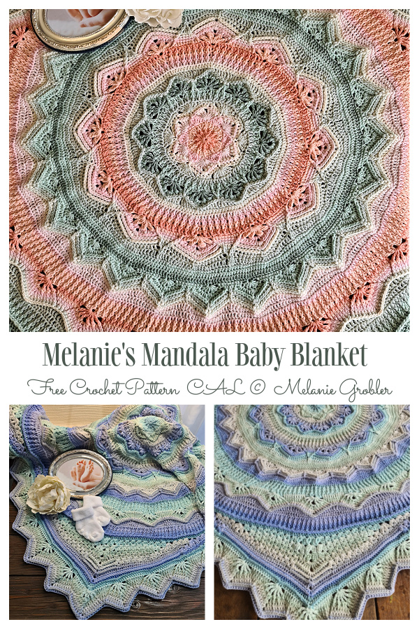 Mandala Baby Blanket Free Crochet Patterns