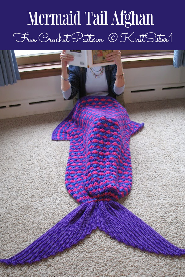 Mermaid Tail Afghan Free Crochet Patterns