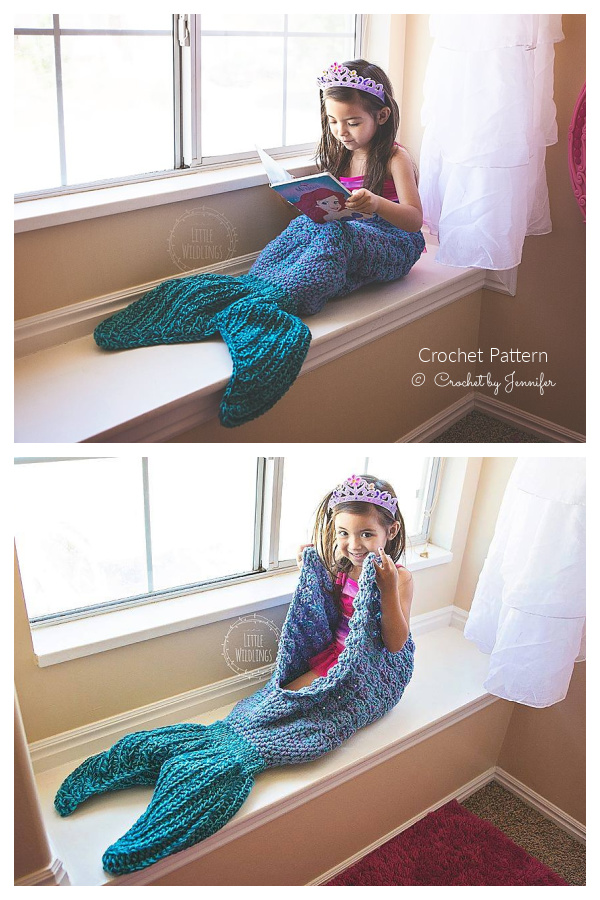 Mermaid Tail Blanket Crochet Patterns