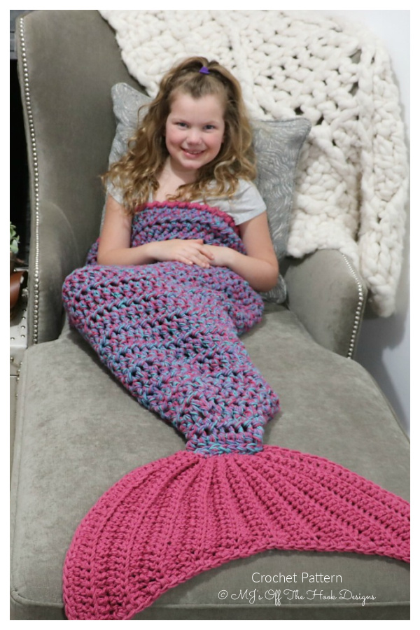 Bulky & Quick Mermaid Tail Blanket Crochet Patterns
