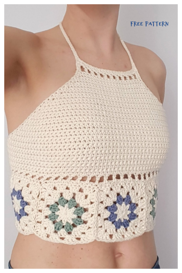 Hepatica Granny Top Free Crochet Pattern