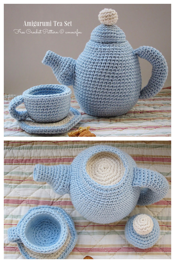 Amigurumi Tea Set Free Crochet Patterns
