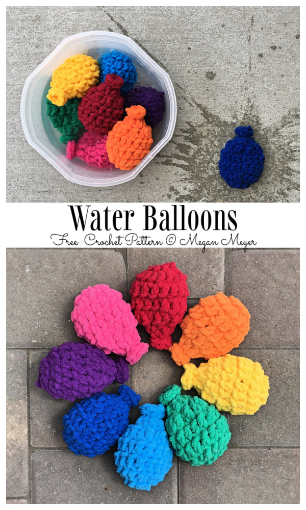 Water Balloons Free Crochet Patterns
