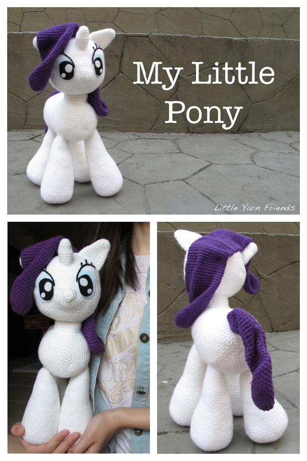Crochet My Little Pony Rarity Amigurumi Free Patterns