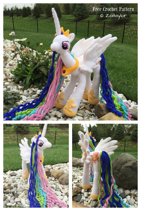 Crochet My Little Pony Princess  Celestia Amigurumi Free Patterns
