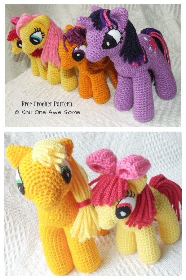 Crochet My Little Pony Friendship is Magic Amigurumi Free Patterns