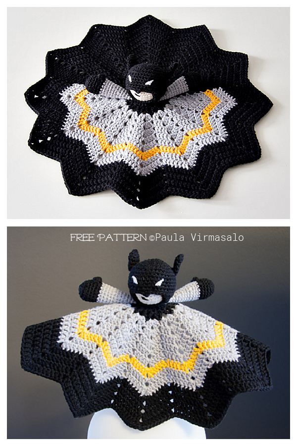 Batman Security Blanket Free Crochet Patterns