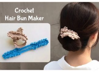 Twist Hair Bun Maker Free Crochet Pattern + Video Hair Bun Maker Free Crochet Pattern + Video