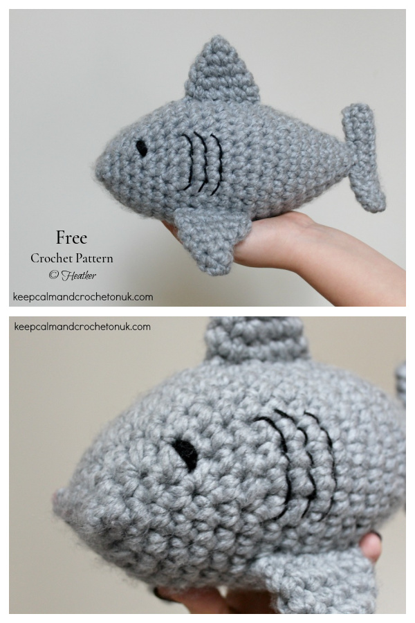 Amigurumi Baby Shark Chunky Free Crochet Patterns