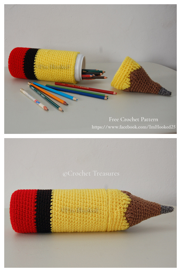 Back to School Pencil Cases Free Crochet Patterns