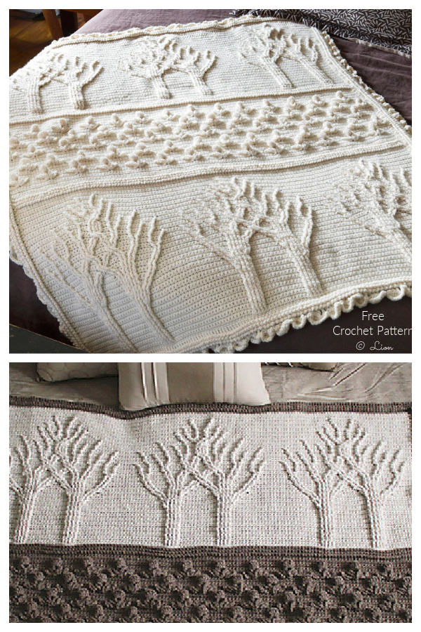 Tree of Life Afghan Free Crochet Patterns