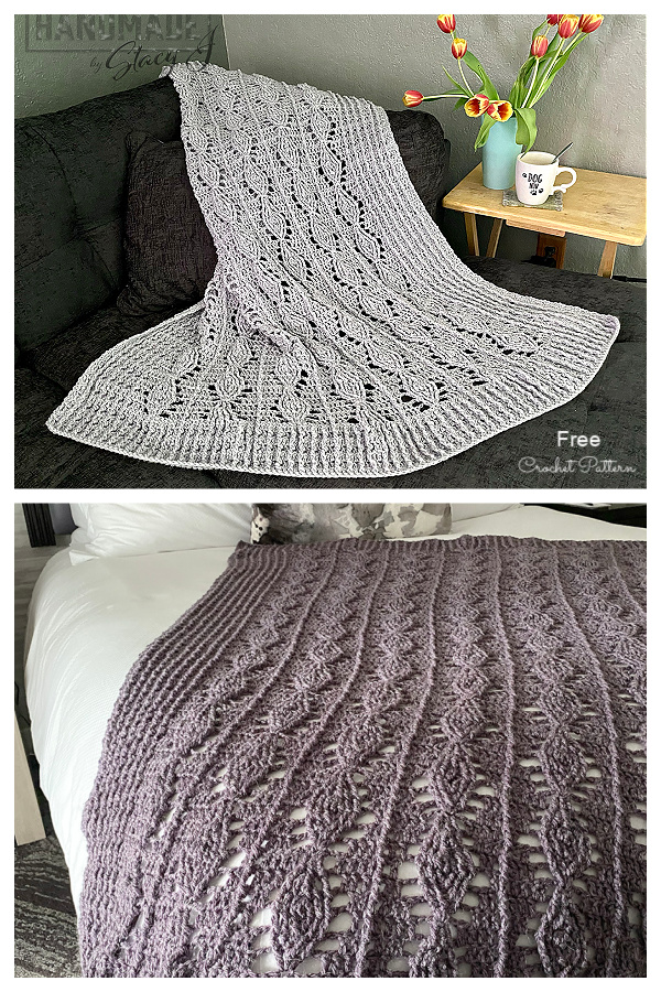 4 Day Throw Cable Blanket Free Crochet Pattern