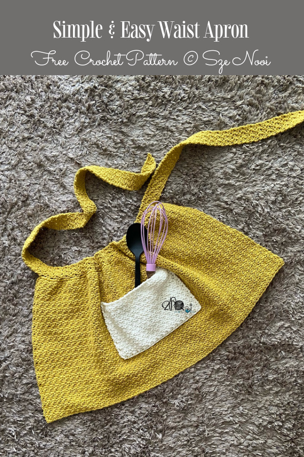 Simple & Easy Waist Apron Free Crochet Patterns