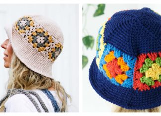 Granny Square Bucket Hat Free Crochet Patterns & Paid Granny Square Bucket Hat Free Crochet Patterns