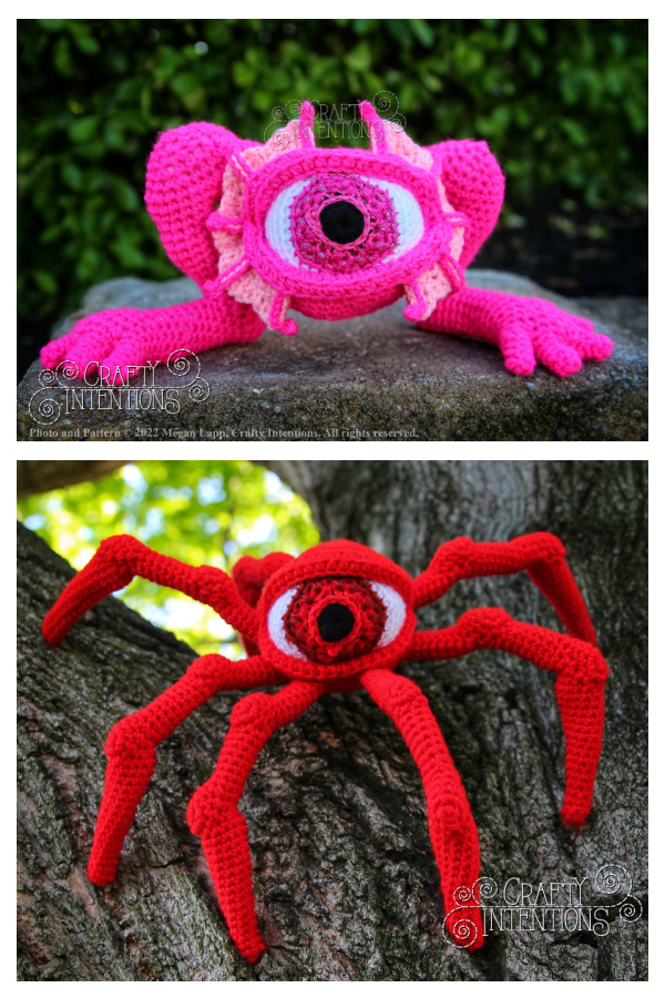 Large Eyeball Monsters Crochet Patterns