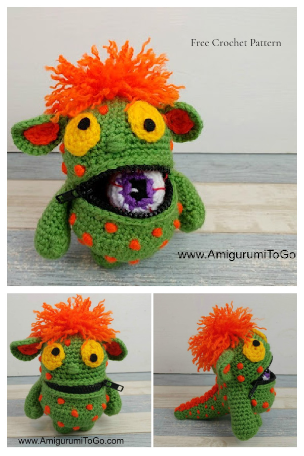 Crochet Halloween Amigurumi Eye Ball Lot de 3 Crochet Yeux Jouet Effrayant  Peluc