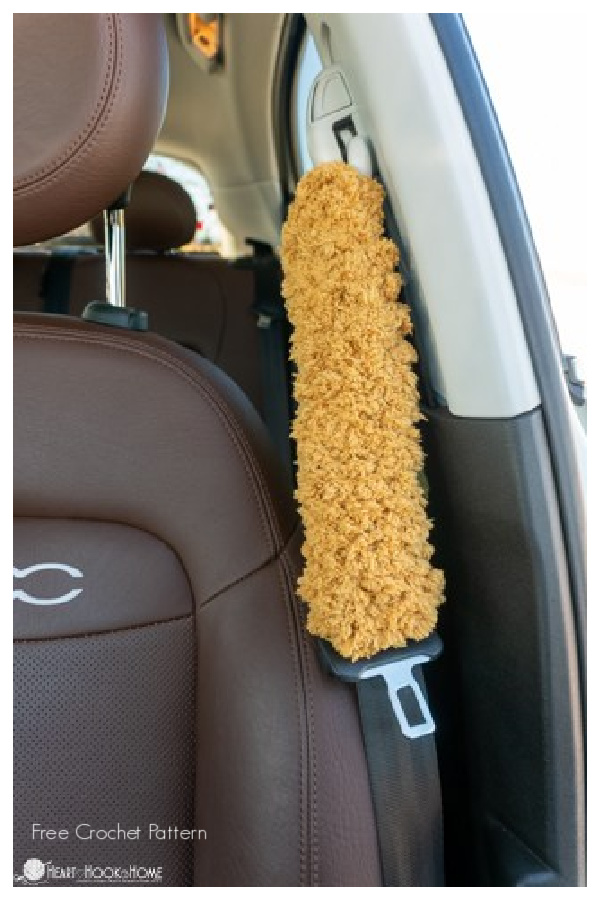 Car Accessories Seatbelt Cover Free Crochet Patterns