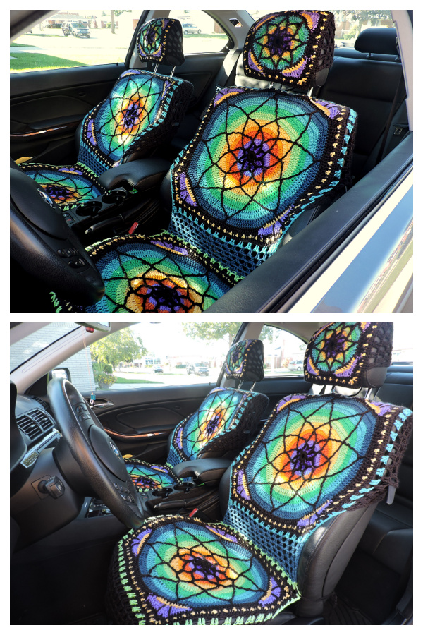 Vibrant Car Seat Covers Crochet Patterns