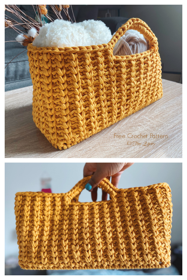 Jenna Stash Basket Free Crochet Patterns