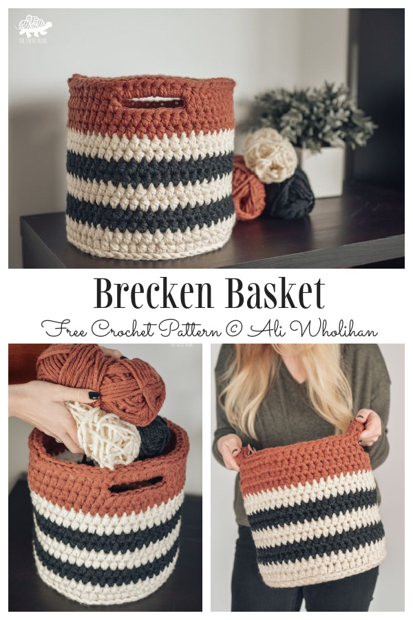 Chunky Brecken Basket Free Crochet Patterns