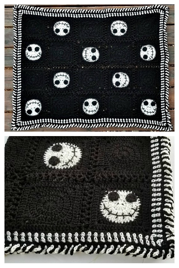 Halloween Blanket Free Crochet Patterns