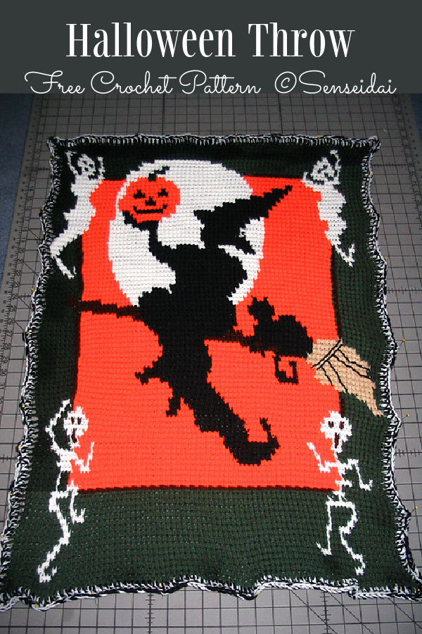Halloween Throw Blanket Crochet Patterns