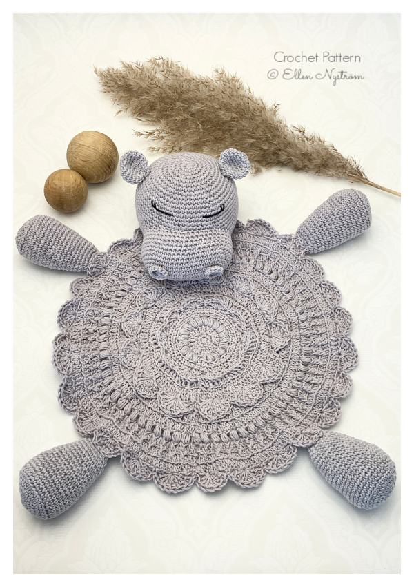 Hippo Comforter Crochet Pattern