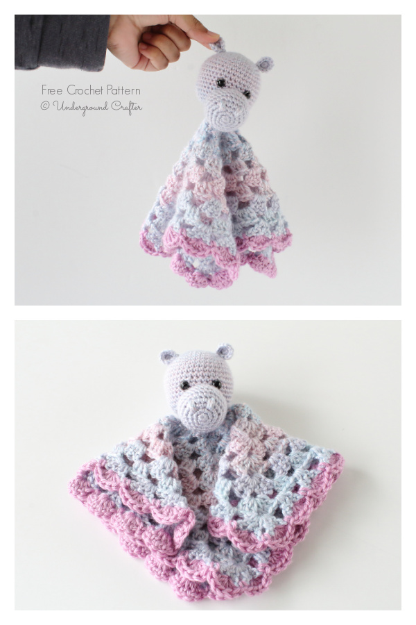 Hippo Lovey Free Crochet Pattern 
