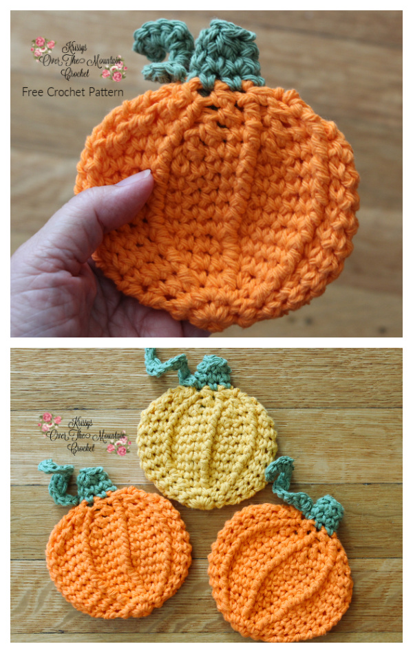 Pumpkin Dishcloth Free Crochet Patterns