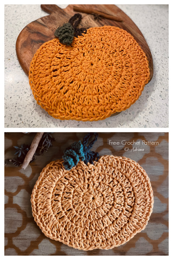 Pumpkin Spice Dishcloth Free Crochet Patterns