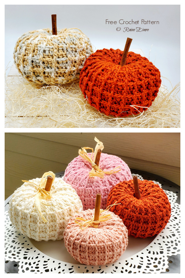Waffle Pumpkin Free Crochet Patterns