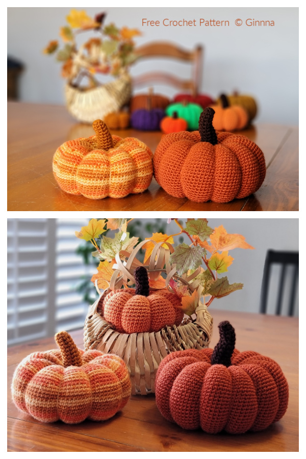 Spice & Clover Pumpkin Free Crochet Patterns