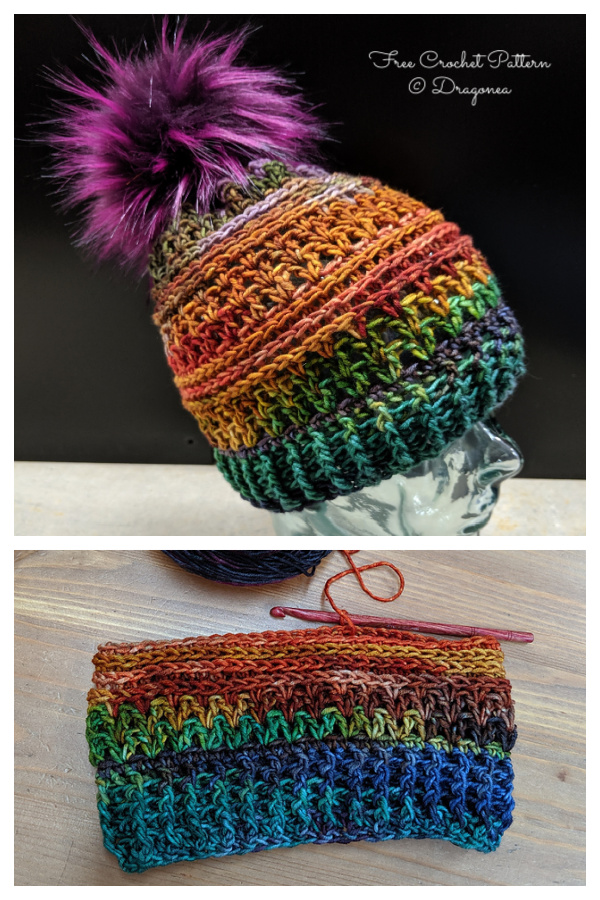 The Tempest Beanie Hat Free Crochet Patterns