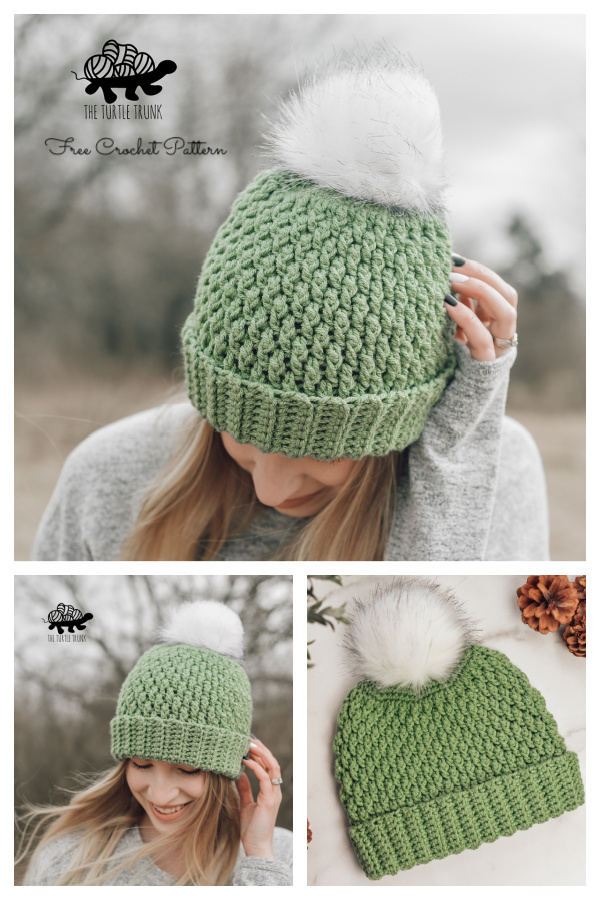 Country Cottage BeanieBeanie Hat Free Crochet Pattern
