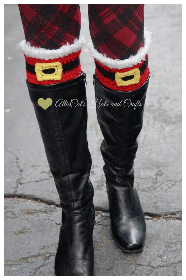 Holiday Cheer Boot Cuffs Crochet Patterns