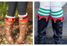Christmas Boot Cuffs Free Crochet Patterns Christmas Boot Cuffs Free Crochet Patterns