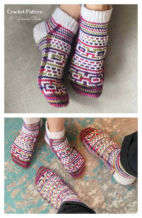 Cozy Ramble Socks Crochet Patterns