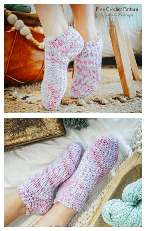 Simple & Best Socks Free Crochet Patterns