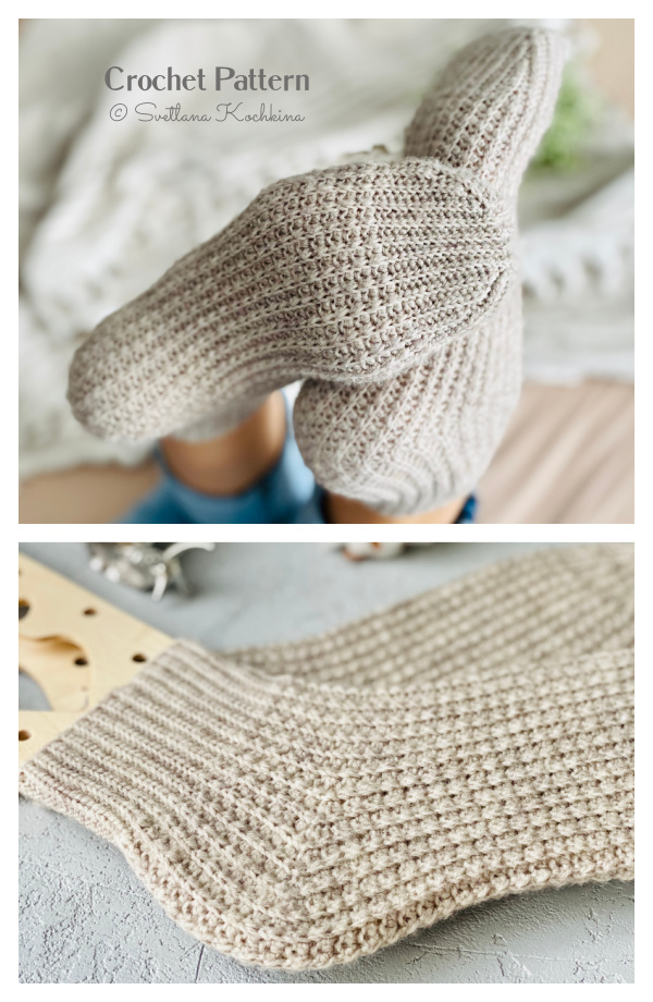 Cozy Pixel Socks Crochet Patterns