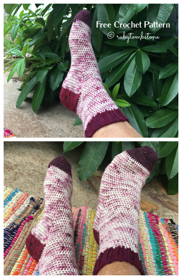 Magdalen Socks Free Crochet Patterns