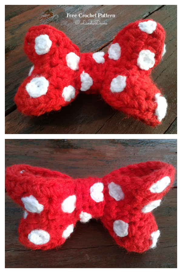 Boutique Bow Minnie Mouse Inspired Free Crochet Patterns